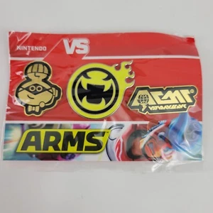 3 ARME Pins 2021 Nintendo Switch 1,25"" - 1,75"" breit leicht faltig Paket - Bild 1 von 5