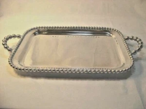 Large Mariposa Pearled Serving Platter - 17 Inch - Picture 1 of 4
