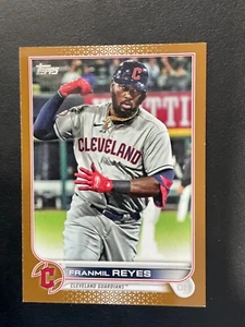Franmil Reyes 2022 Topps Series 2 Gold Border Parallel #/2022 Card # 656 - Picture 1 of 3