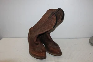 Code West Brown Western Boots Pointed Total exterior Length 11" - Picture 1 of 5