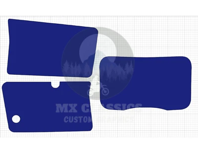 Calcomanías gráficas azules Honda XR 200R 1984 - 2000 Foto 1 de 4