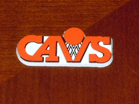CLEVELAND CAVALIERS Vtg CAVS NBA RUBBER Basketball FRIDGE MAGNET Standings Board Cover