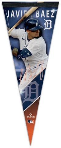 JAVIER BAEZ Detroit Tigers 2022 Signature Series Premium MLB Felt PENNANT Cover