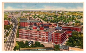 GENERAL ELECTRIC CO. PLANT Fort Wayne, IN linen c1949 - Postcard - Picture 1 of 2