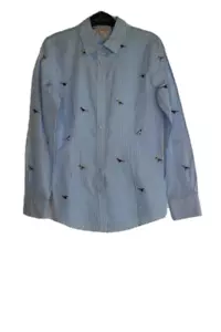 Brooks Brothers Women's Stripe Cotton Dress Shirt Size 4 Long Sleeve Blue Multi - Picture 1 of 22