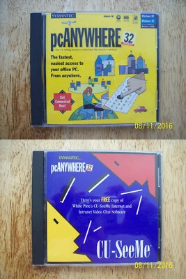 Vintage/Collectible Symantec pcAnywhere Version 8.0 Windows 98 95 NT & CU-SeeMe - Image 1 of 4