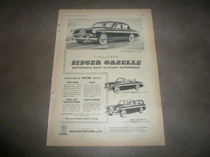 Singer Gazelle & John Bull Envoy Car Tyres Ads - Vintage  - Picture 1 of 2