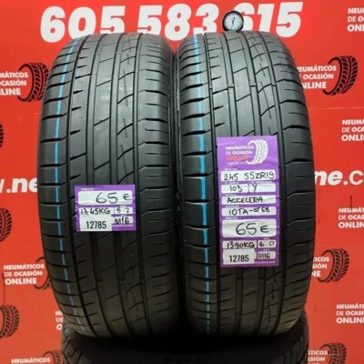 2X 245 55 ZR19 103Y ACCELERA IOTA-ST68 6.0/5.2Mm REF:12785 - Bild 1 von 4