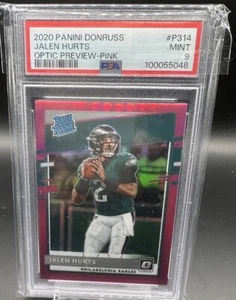 2020 Donruss Jalen Hurts Pink Preview RC Rated Rookie PSA 9 RC - Picture 1 of 1