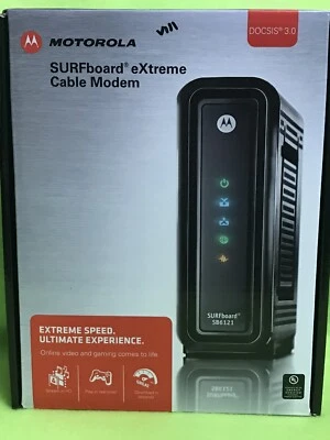 Motorola External SURFboard SB6121 (575319-019-00) DOCSIS 3.0 Cable Modem - Image 1 of 4