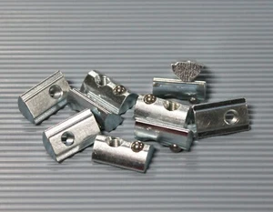 Piedras de ranura ranura 8 perfil de aluminio M4 piedra de ranura con bola de resorte y puente - Imagen 1 de 3