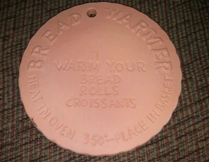 Terra Cotta 4 1/2" R Bread Warmer Disk/ # GV21/ Box - Imagen 1 de 3