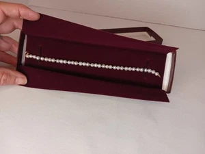 Helzberg Diamonds 8mm freshwater pearl  bracelet In Box - Picture 1 of 7