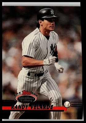 1993 Stadium Club #32 Randy Velarde New York Yankees MM - Image 1 of 2