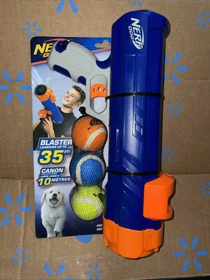 Pelota de tenis Nerf para perro blaster juguete para perro con 3 pelotas, 12 pulgadas Foto 1 de 4
