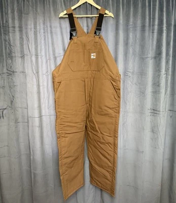 Carhartt Flame Resistant FR Duck Bib Overall Quilt Lined FRR44 - 44x30 NEW NWOT - Image 1 of 4