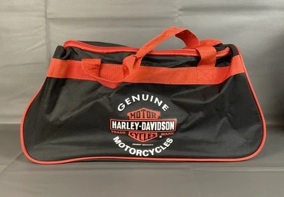 HARLEY DAVIDSON Logo Duffel Bag Travel Gym Shoulder Bag Biker Motorcycle - Image 1 of 4
