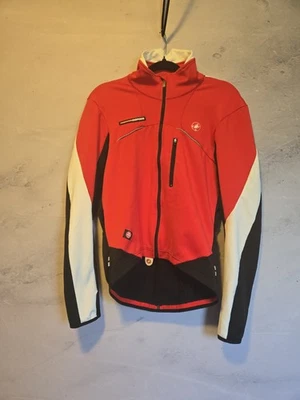 Chaqueta de ciclismo Castelli Rosso Corsa "Windstopper" para hombre L roja Foto 1 de 4