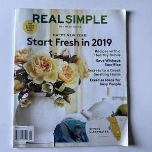 Real Simple January 2019 Happy New Year! Start Fresh In 2019 (Magazine: January  - Picture 1 of 2