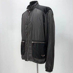 Prada Triangle Logo Men's Windbreaker Jacket 148485511 - Picture 1 of 7