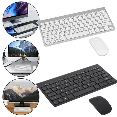 Ultra Slim 2.4GHz Kit Wireless Keyboard and Mouse Combo Set USB Receiver for PC - Image 1 of 4