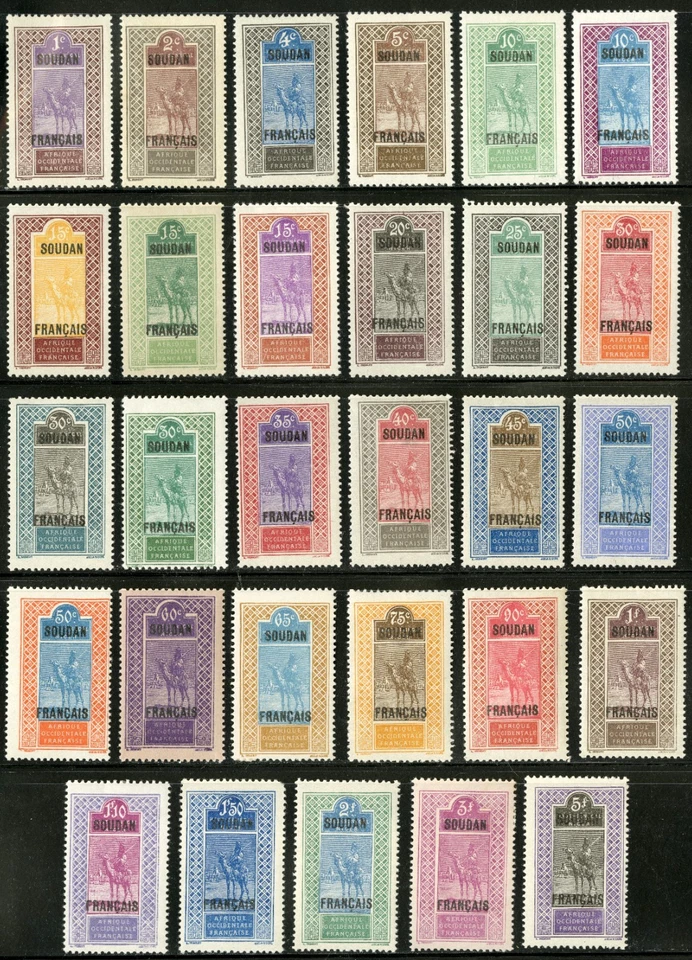 French Sudan   1921-30    Scott #21-49   Mint Lightly Hinged - Mint Hinged Set - Image 1 of 1