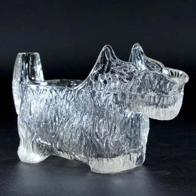 Jarra de leche de vidrio Scottie Dog años 40 vintage en tiempos de guerra Americana President's Fala Foto 1 de 4