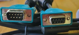 Computer/ Instrument 9 Pin Male/ Female 6 Ft Cables. 3 Pk. - Photo 1/5