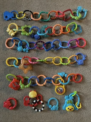 Link-to-Go Style Connecting Rings Toy Hanging Stroller Car Seat Crib Playmat - Image 1 of 4