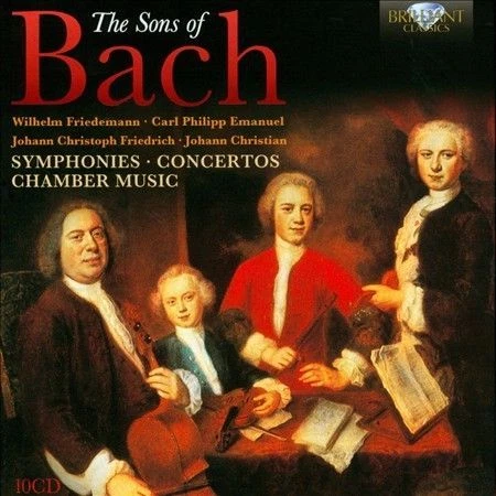 The Sons of Bach: Symphonies; Concertos; Chamber Music (CD, Nov-2013, 10 Discs, Brilliant Classics)