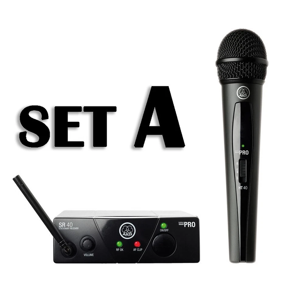 AKG Pro Audio WMS40MINI Vocal Set A Band US25A Wireless Microphone 3347X00110 - Image 1 of 1