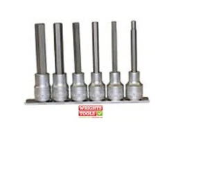 Teng Tools 1/2" Long Hex Bit Socket Clip Rail Set 6 Pieces m1211 - Picture 1 of 1