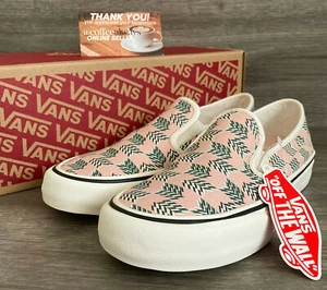 Vans Slip-On SF Mod Checkerboard Peachy Pink Green Ultracush Size 7 Women's NWB - Picture 1 of 11