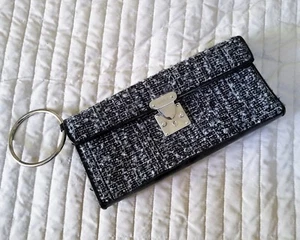 MEXX VINTAGE TWEED WIE JEDEN ABENDTASCHE HANDTASCHE CLUTCH HANDGELENKRINGHALTER - Bild 1 von 7