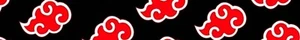 Akatsuki Cloud Naruto Anime Windshield Banner Weatherproof Car Decal 50" X 7" - Picture 1 of 1