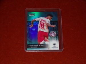 2020-21 Stadium Club Chrome Aqua Refractors RC 042/199 Christopher Nkunku