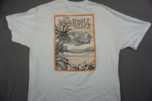 T-shirt Feminina Aloha Paradise Branca