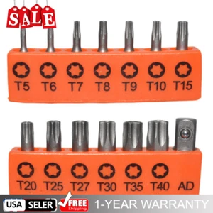 14 Torx Bit Torq Hex Star Spanner Tri Wing Screwdriver Tamper Proof Security Kit - Picture 1 of 6