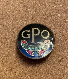 Vintage GPO General Post Office Youth Club Enamel Lapel Badge c1950s by Collins - Picture 1 of 1