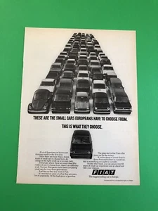 1975 1976 FIAT ORIGINAL VINTAGE PRINT AD ADVERTISEMENT PRINTED - Picture 1 of 1