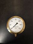 6? Brass pressure gauge with back plate 0-150 psi