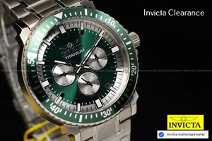 Reloj Invicta Para Hombres 44mm TI-22 TITANIO CUARZO Esfera Verde TONO TITANIO SS - Imagen 1 de 8
