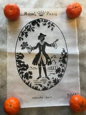 ancien tapisserie Canevas ROYAL PARIS  a finir  30x40 cm 103 - Photo 1/2