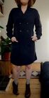 Vintage Designers Emanuel Ungaro Blazer Shirt Black Pure Silk Dress Size S M