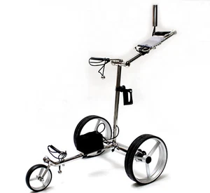ClubCad Edelstahl Elektro Golf Trolley, 24V Lithium Akku mit Fernbedienung - Bild 1 von 10