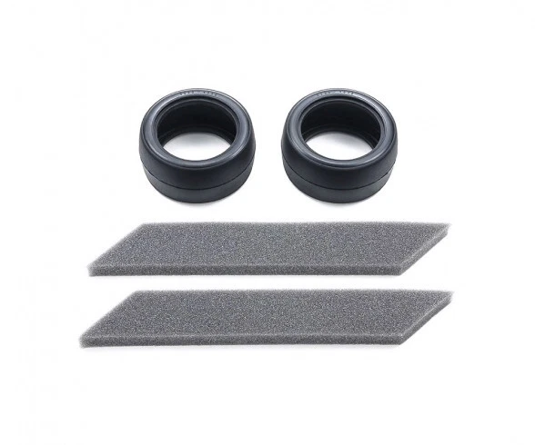 Tamiya 300050547 - Baukasten-Slickreifen Breit 30mm (2)m.E. - Neu