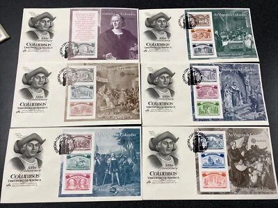 PORTUGAL - FDC Voyages of Columbus 500th Anniversary issue 1992 used Set Of 6 - Image 1 of 3