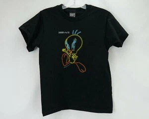 VTG Warner Bros 1997 Splendor Of The Seas Tweety Bird T-Shirt Black Youth 10/12 - Picture 1 of 6