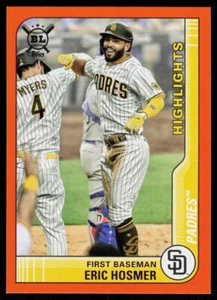 2021 Topps Big League Eric Hosmer #288 BASEBALL San Diego Padres Orange - Picture 1 of 2