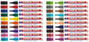 Permanent Marker Edding 3000 Original Permanentmarker. 1,5-3 mm ALLE FARBEN! - Bild 1 von 46